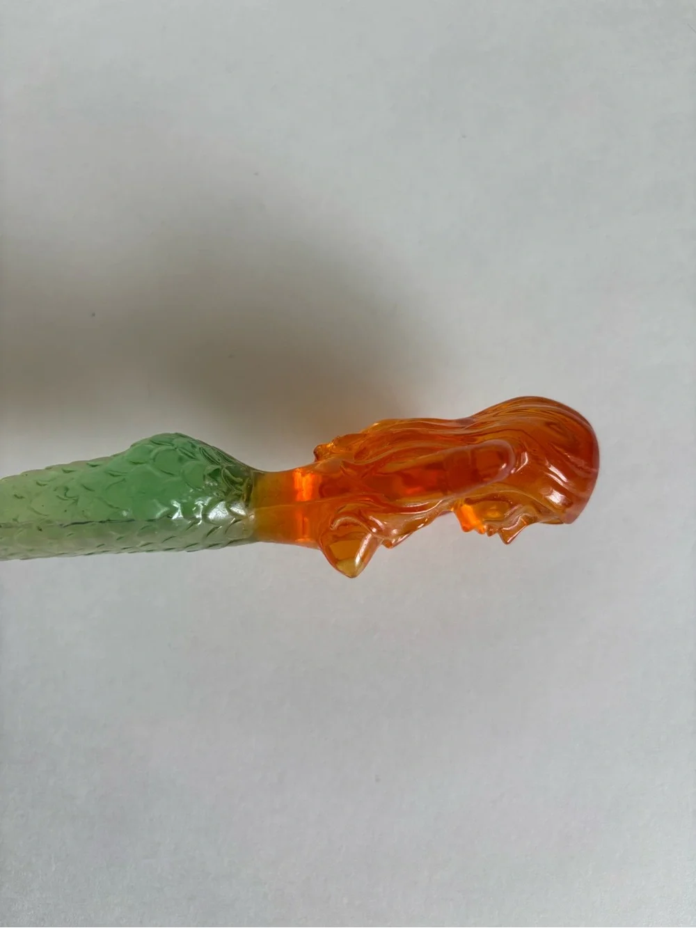 Curvy Mermaid Vintage Bottle Opener Green Orange Iridescent Lucite